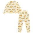 thumbnail image 6 of FOR U DESIGNS Bone Corgi Womens Pajamas with Drawstring Pants Set of 2 Size 2XL Nightwear Long Sleeve Crew Neck Tops and Pants with Pockets for Women Jogger Sleepwear, 6 of 6