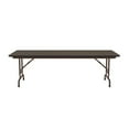 thumbnail image 4 of Correll Adjustable Height High Pressure Top Folding Table, 30x60" RECTANGULAR WALNUT, BROWN, 4 of 8