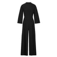 thumbnail image 4 of IROINNID Long Sleeve Round Neckline Jumpsuit For Women Full-Length Fashion Flared Sleeve Jumpsuit Ladies Jumpsuit, 4 of 8
