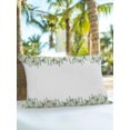 thumbnail image 6 of Outdoor Pillows Waterproof, Eucalyptus Leaves Bedding Throw Pillows with Insert for Couch Sofa Bed, Lily Flowers Country Pastoral Botanical 12x20 Inch Pillowcases Decorative Patio Pillow Set of 1, 6 of 8