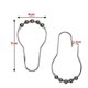 thumbnail image 3 of Paquete de 12 ganchos para cortina de ducha con bolas, anillos deslizantes para cortina de ducha de calabaza de acero inoxidable, 3 of 5