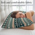 thumbnail image 5 of Dark Green Boho Striped Throw Pillow Cover 20 x 26 Inch Decorative Pillow Cover Southwestern Ethnic Tribe Vintage Lumbar Pillowcase Seasonal Rectangle Cushion Case for Couch Sofa Bed Living Room, 5 of 9