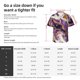 thumbnail image 5 of Balery Purple Gold Marble Swirls Camisas hawaianas de manga corta para hombre, camisas playeras de corte holgado, camisas de vacaciones con botones,Large, 5 of 7