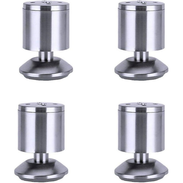 Juego de 4 patas para muebles, patas ajustables de acero inoxidable de alta resistencia para muebles, para sofá, mesa de cocina, barra de desayuno, soporte para mesa, 50 x 80 mm
