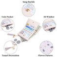 thumbnail image 4 of GAEKEAO Small Womens Wallet RFID Blocking Bifold Card Holder Tassel Vegan Leather Wallets Cute Pattern with Zipper Pocket, 4 of 6