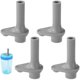 thumbnail image 1 of wonima44 4pcs Replacement Bite Valve for Zak, Silicone Bite Valve Replacement Reusable Straw Cup Accessories Compatible with Zak Designs Kelso 15oz/16oz (Grey), 1 of 1