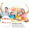 thumbnail image 4 of Zhiyie 24Pcs Chinese Style Cake Topper Decorative Cake Insert Cards for New Year (Red), 4 of 11