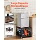 thumbnail image 3 of VEVOR Mini refrigerador de 198 libras con carrito de almacenamiento y ruedas giratorias marrón oscuro, 3 of 9