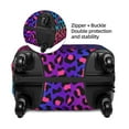 thumbnail image 4 of Haiem Leopard Neon Rainbow Gradient Luggage Cover Printed Suitcase Covers for Luggage Elastic Washable Suitcase Protector Fits 18-32 Inch Luggage-Small, 4 of 9