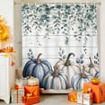 thumbnail image 4 of Shower Curtain 36"W x 72"L Fall Thanksgiving Pumpkins Wood Grain Fabric Shower Curtains Set with Hooks Water Repellent Bathroom Curtains Machine Washable Bathroom Accessories, 4 of 6