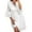 White, variant on Evening Gowns for Women formal Wedding Guest Dresses for Women Solid Color 3/4 Sleeve Dress V Neck Hollow Lace Flare Sleeve Dress