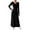 C-Black319, variant on DHFJKG Womens Sweaters Dress Knit Ribbed V Neck Long Sleeve Slim Fit Maxi Dress Winter Pullover Tunic Ankle-Length Cozy Dresses