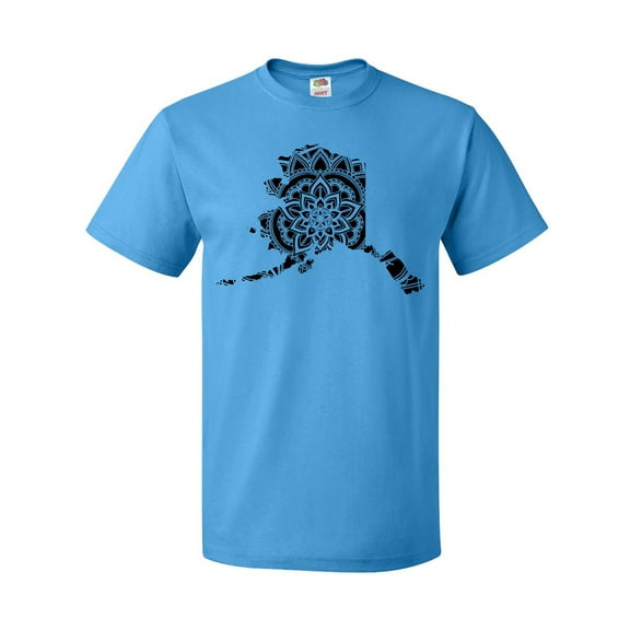 Inktastic Alaska Silhouette Mandala T-Shirt