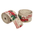 thumbnail image 4 of Gift Ribbon, Christmas Truck Pattern Strong  Holiday Ribbon Odorless Reusable  for Christmas Decoration Red,Hemp,Gray, 4 of 7