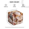 thumbnail image 4 of Sikiie Colorful Seashells Leather Tissue Box Cover Square, tissue box holder, Tissue Box with Bottom Belt-5.2”x5.2”x5.2”, 4 of 7