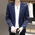 thumbnail image 2 of Abrigos Chaqueta de talla grande para hombre Trajes y blazers de fiesta de gran tamaño para hombre Azul Alta calidad Original Verano Clásico Vintage Nuevo en, 2 of 5