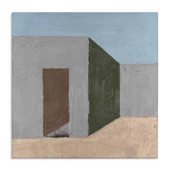 Stupell Industries Southwestern Adobe House Buildings & Architecture Painting Wrapped Canvas Art Print Wall Art, 17 x 17