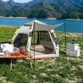 thumbnail image 6 of Mapskey 4-6 Person Tents for Camping,Portable Waterproof Large Glamping Tents for Outdoor Family, 6 of 8