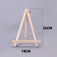 thumbnail image 1 of Mini caballete de madera de escritorio para niños, pequeño caballete plegable para óleo, caballete de mesa, trípode, 1 of 5