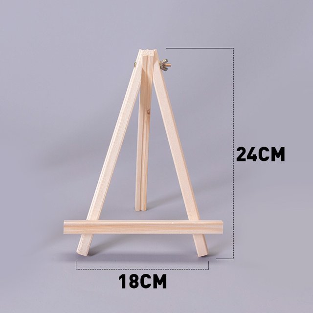Mini caballete de madera de escritorio para niños, pequeño caballete plegable para óleo, caballete de mesa, trípode
