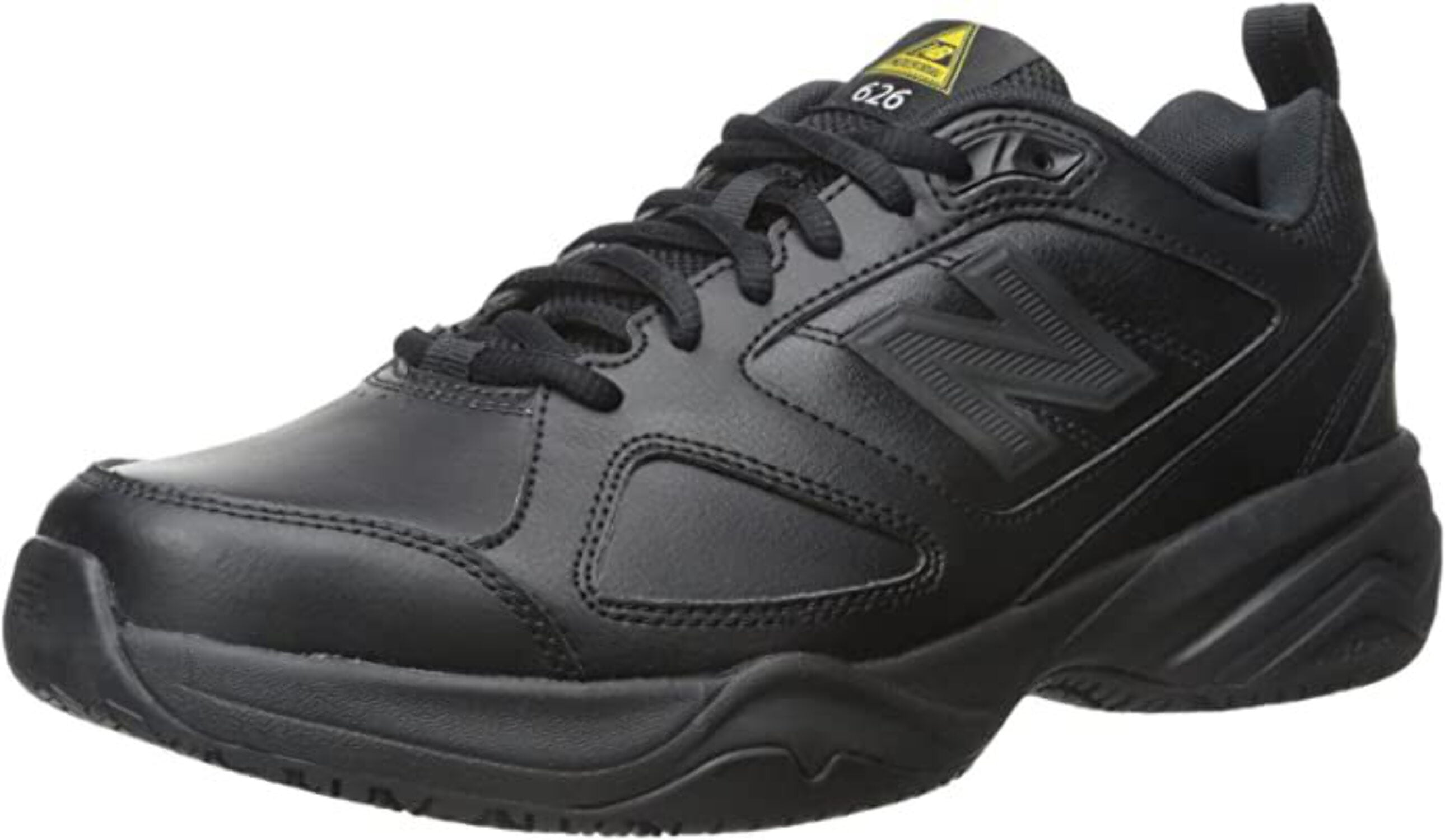 New Balance MID626K2 Black Men's Leather Slip Resistant Work Shoes ...