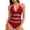 swimsuit 134#Red, variant on WAYUTE Womens One Piece Swimsuits Mesh Rash Guard Slim Fit Deep V Neck Sheer Trendy Tummy Control Solid Color Swimwear