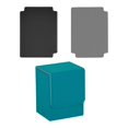 thumbnail image 3 of Caja para baraja de cartas con 2 divisores que se adapta a más de 100 cajas de almacenamiento de tarjetas versátiles de 3,1x3x4 pulgadas Azul verde, 3 of 8