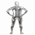 thumbnail image 3 of Moda brillante metálico completo mono Spandex Zentai kin Tight Suit Colco Ropa, 3 of 8