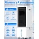 thumbnail image 3 of NOMEY 4 EN 1 Aire Acondicionado Portátil 12 L, Ventilador Enfriador de Aire 4 Modos, 4 Velocidades,90° Oscilación Auto, Control Remoto, Pantalla LED, Alerta sin Agua, Temporizador 12H, Para Hogar, 3 of 5