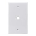 thumbnail image 3 of Construct Pro Standard Wall Plate with .4-inch Opening (White, 10-Pack), 3 of 5