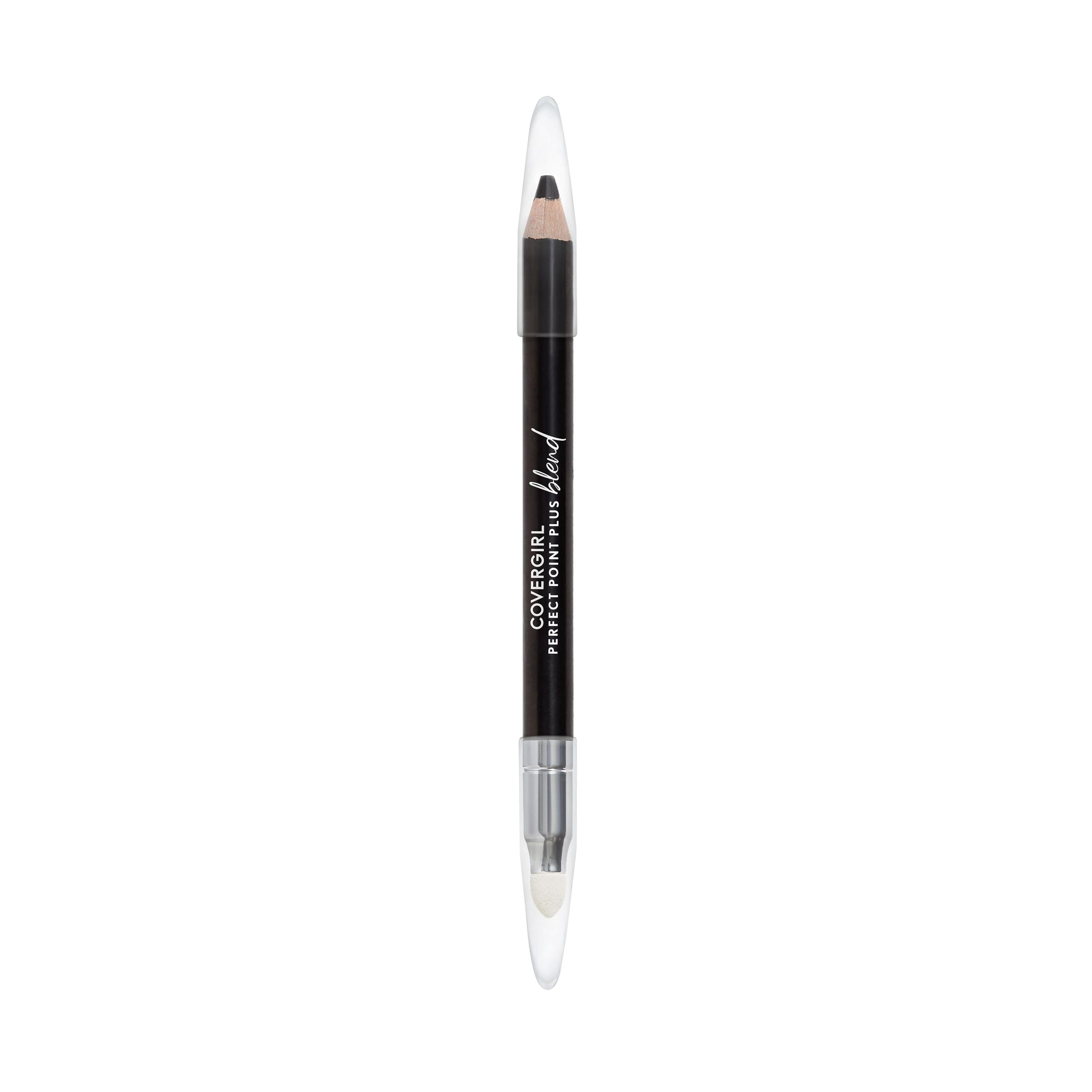 (4 pack) COVERGIRL Perfect Point Plus Blend Eyeliner Pencil - 100 - Basic Black, 0.02oz