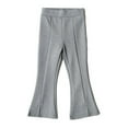 thumbnail image 2 of Esaierr Girls Spring Autumn Bell Bottom for Kids Baby 1- 10Y Toddler Flare Pants Cross High Waisted Flare Pants Solid Color Flare Leggings Bootcut Pants, 2 of 7