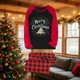 thumbnail image 2 of Lopecy-Sta Family Christmas Pjs Matching Sets for Women Plaid Pants Loungewear Xmas Jammies Family Holiday Pajamas Outfit for Mom, 2 of 4