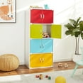 thumbnail image 6 of Hodedah 4-Shelf, 8-Door Multipurpose Cabinet, Rainbow, 6 of 9