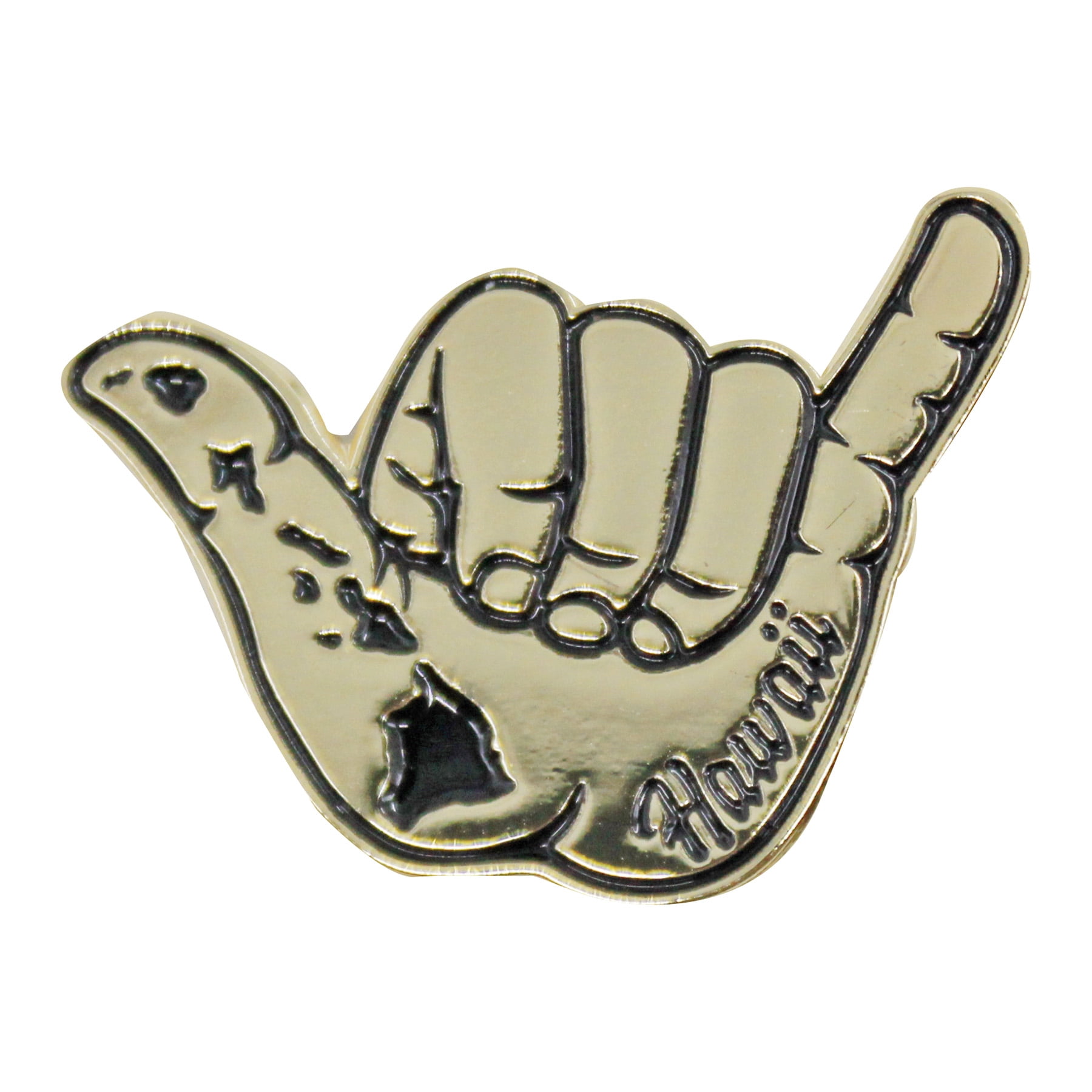 Gotta Be Hawaiian Unisex Lapel or Hat Pin in Shaka Island Chain. Ideal for ages 12 and up.