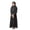 Girl's Cute Set - Dark Gray, variant on Xdegoge Abaya Dress for Girls Long Sleeve Round Neck Prayer Dress Ramadan Kaftan Abaya with Hijab Set , Islamic Clothes, Robe For Eid, Ramadan Size 4-12
