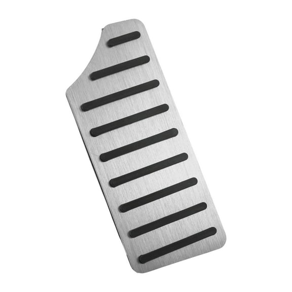 Unique Bargains 1 Pcs Automatic/Manual Footrest Pedals Cover Footrest Pedal Pads Foot Rest Dead Pedal Pad Cover for Honda Civic 2016-2024 Aluminum Alloy Silver Tone