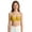 Yellow, variant on Shadoumai Girls Cotton Sports Bras Wire-Free Training Bralettes Seamless Padded Bras with Adjustable Straps Ages 10–18