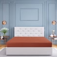 thumbnail image 5 of PiccoCasa 110GSM Brushed Microfiber Fitted Sheet with 16" Depth, Orangered Twin, 5 of 7