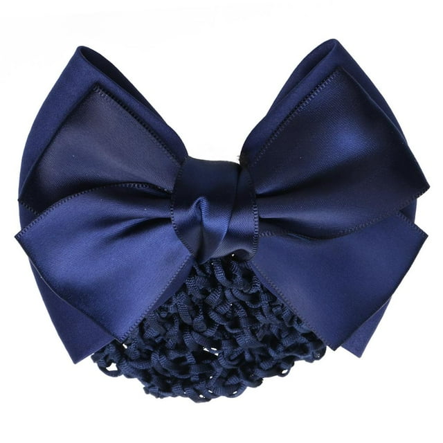 Pinza para el pelo con lazo para mujer, accesorio para el pelo de red de ganchillo con moño
