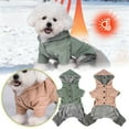 thumbnail image 5 of Large Dog Winter Coat with Hood, 1 Pack, Heavy Duty Warm Pet Jacket, Windproof Snowproof Outfit for Hiking, New Year Gift for Pitbull Boxer, Size XL, 5 of 5