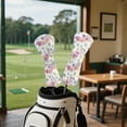 thumbnail image 4 of Yuyamidu Colorful Flowers Golf Club Head Cover, Floral Golf Headcover Driver Headcover Fairway Wood Headcover Hybrid Club Head Cover with Soft Lining, 4 of 7
