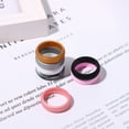 thumbnail image 5 of Avaner Silicone Wedding Ring for Women: 7 Pack 6mm Width Breathable Air Grooves Silicone Rubber Wedding Engagement Bands Valentine's Day Gift(Size 11,7Colors), 5 of 8