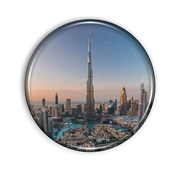 Dubai Magnet Strong and Flexible Dubai Refrigerator Magnet 1.1 Inch Epoxy Dome