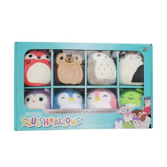 Official KellyToy Squishmallows Squishmallows 5 Year Anniversary Collector Edition - Includes 8 Mini-Squishmallows