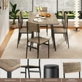 thumbnail image 7 of Dining Table Set for 6, Lofka 63" Extendable Kitchen Table and Chairs Set for Gatherings, Gray, 7 of 7