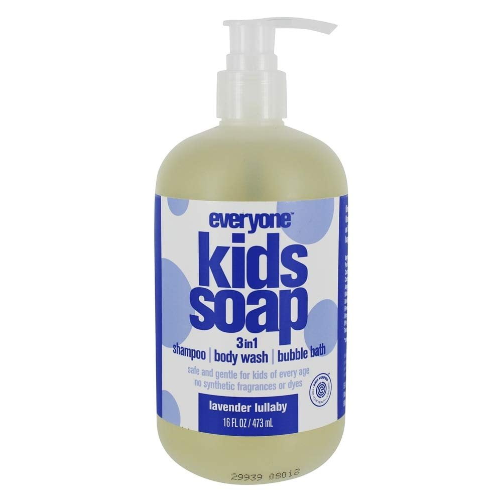 Everyone Kids 3in1 Lavender Lullaby Shampoo Soap & Bubble Bath 16 Oz