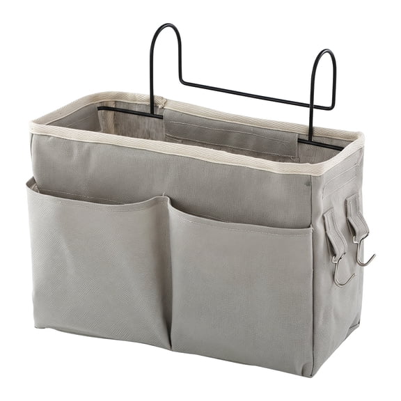 houyihao Bedside Hanging Storage Basket 11.87*4.33*7.28 Inch Multi-Function Organizer Caddy for Bunk Beds Hospital Beds Dorm Rooms Bed Rail Holds Glasses Books Phone Keys