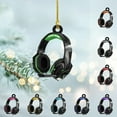 thumbnail image 2 of Custom Gaming Head Phones Ornaments 2025 Gaming Head Phones Light Christmas Ornament Gaming Headphone Flat Christmas Ornament Headphone Ornament Headphone Ornament Gift Christmas Tree Decor (HP2) -, 2 of 7