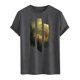 thumbnail image 4 of Camisa Casual de Cuello de la Tripulación de la Impresión de la Selva de Manga Corta Top Ligero de Poliéster para los Hombres, Camiseta de Manga Corta para el Uso Diario de Primavera Verano, 4 of 9